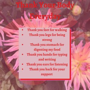 Thank your body every day