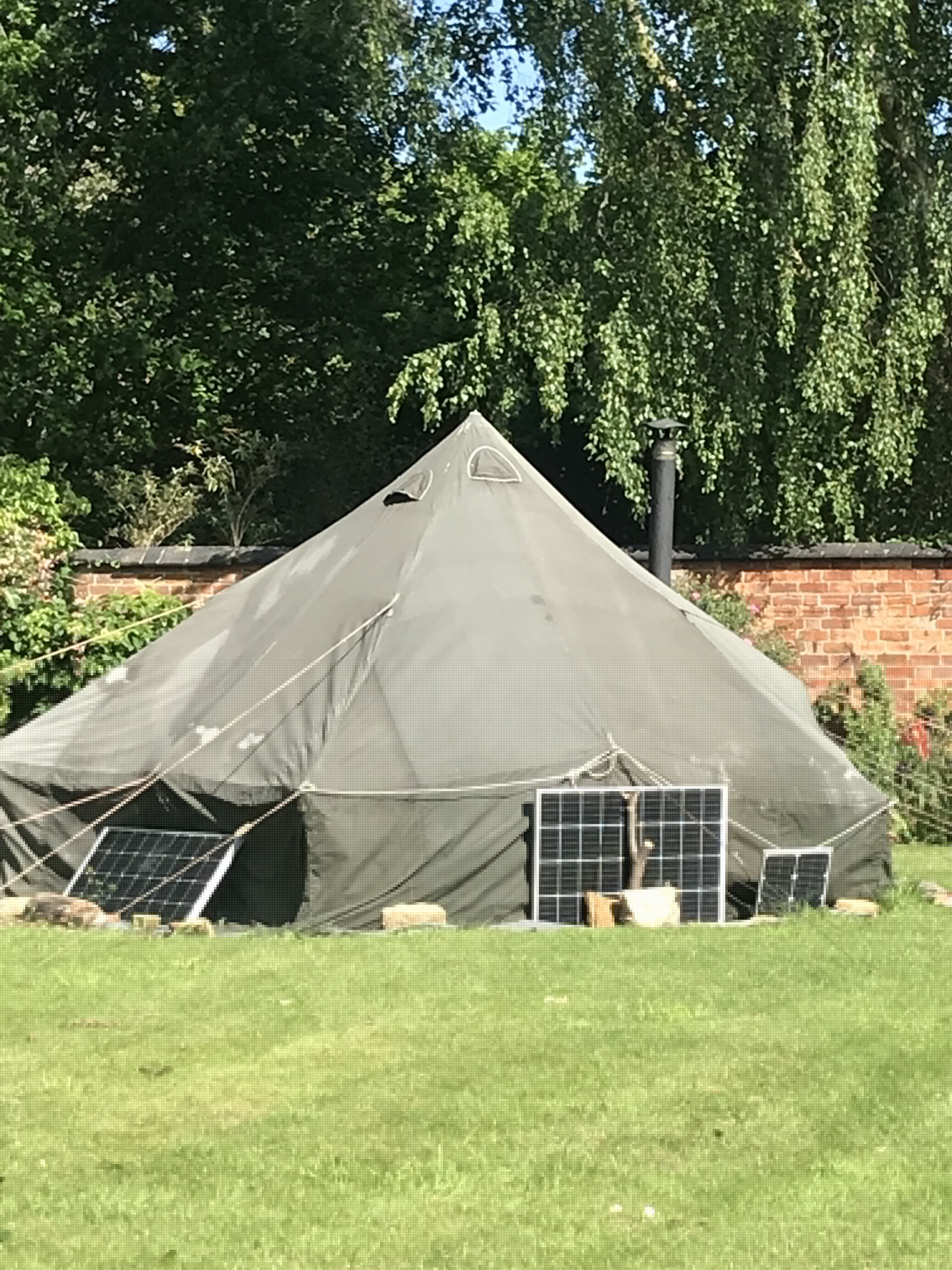 the tent where we experienced the medicine