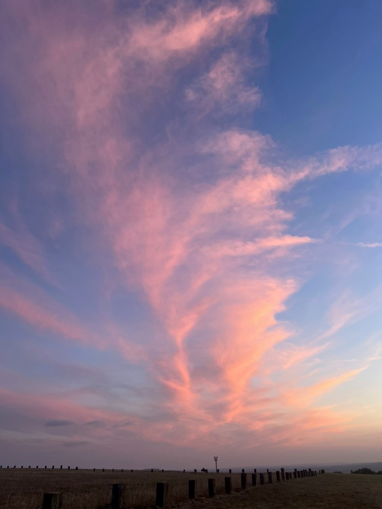 sunset at dunstable downs