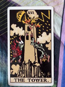The Tower from the major arcana tarot